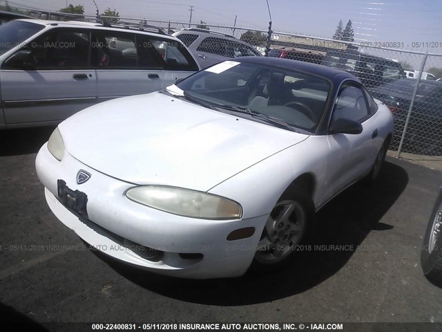 4E3AK24Y0TE404748 - 1996 EAGLE TALON WHITE photo 2