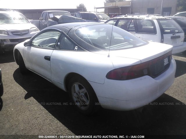 4E3AK24Y0TE404748 - 1996 EAGLE TALON WHITE photo 3