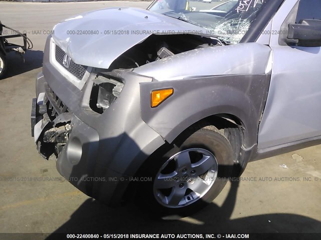 5J6YH28553L050882 - 2003 HONDA ELEMENT EX GRAY photo 6