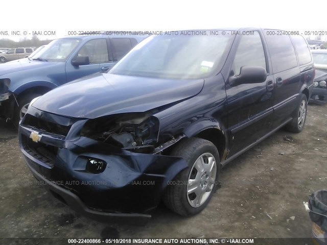1GNDV23L66D189475 - 2006 CHEVROLET UPLANDER LS BLUE photo 2