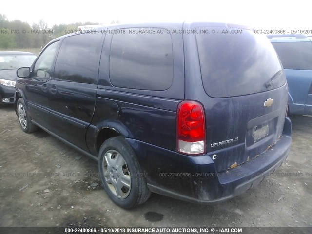 1GNDV23L66D189475 - 2006 CHEVROLET UPLANDER LS BLUE photo 3