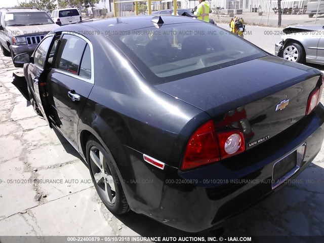 1G1ZC5E02CF201056 - 2012 CHEVROLET MALIBU 1LT შავი ფოტო 3