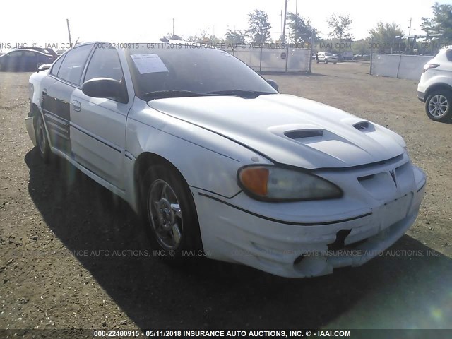 1G2NW52E53C230165 - 2003 PONTIAC GRAND AM GT WHITE photo 1