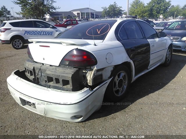 1G2NW52E53C230165 - 2003 PONTIAC GRAND AM GT WHITE photo 4