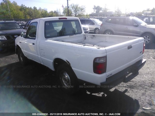 1FTYR10D14PA52039 - 2004 FORD RANGER WHITE photo 3