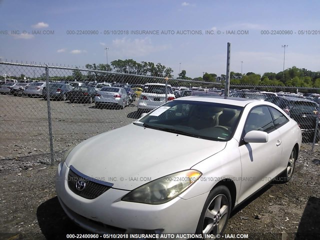 4T1CA30P76U091368 - 2006 TOYOTA CAMRY SOLARA SE/SLE WHITE photo 2