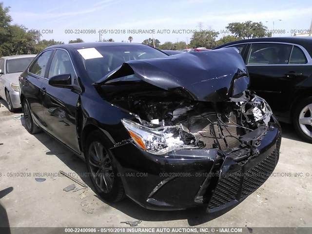 4T1BF1FK9FU494622 - 2015 TOYOTA CAMRY LE/XLE/SE/XSE BLACK photo 1