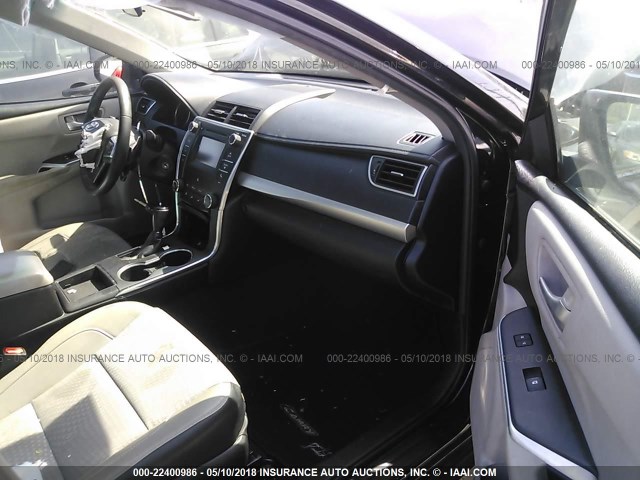 4T1BF1FK9FU494622 - 2015 TOYOTA CAMRY LE/XLE/SE/XSE BLACK photo 5