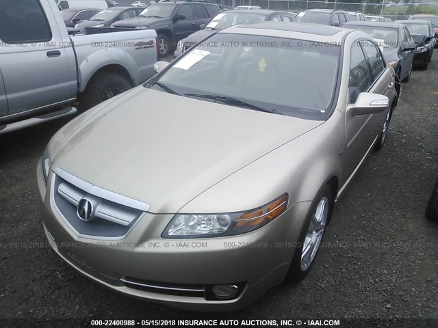 19UUA66207A043706 - 2007 ACURA TL TAN photo 2