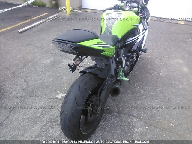 JKBZXJE10FA015827 - 2015 KAWASAKI ZX636 E GREEN photo 4