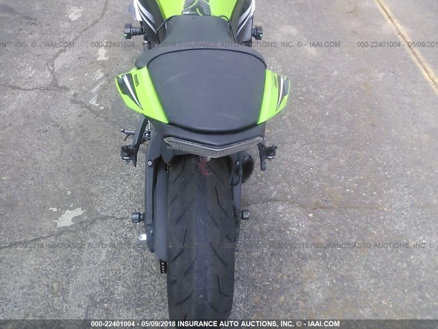 JKBZXJE10FA015827 - 2015 KAWASAKI ZX636 E GREEN photo 6