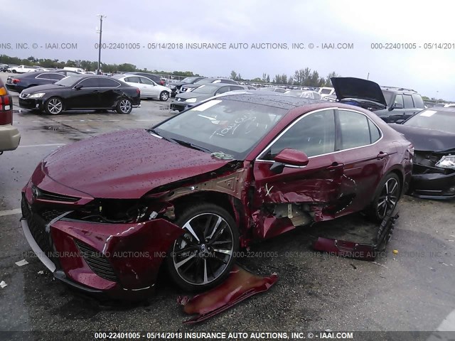 4T1B61HK9JU568062 - 2018 TOYOTA CAMRY XSE RED photo 6