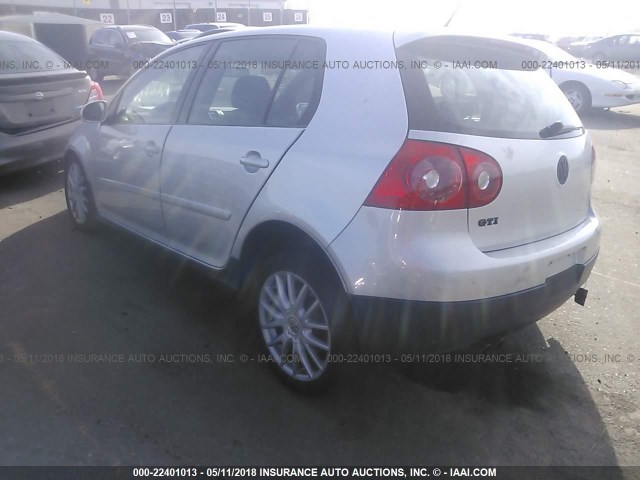 WVWHV71KX7W244792 - 2007 VOLKSWAGEN NEW GTI SILVER photo 3