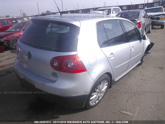 WVWHV71KX7W244792 - 2007 VOLKSWAGEN NEW GTI SILVER photo 4