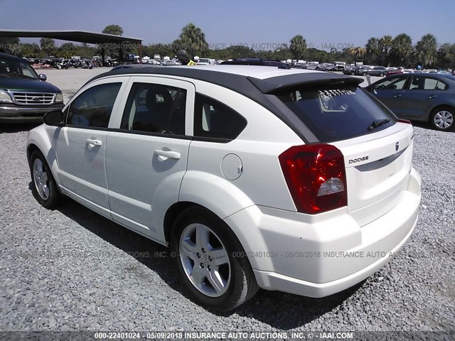 1B3HB48AX9D116864 - 2009 DODGE CALIBER SXT WHITE photo 3