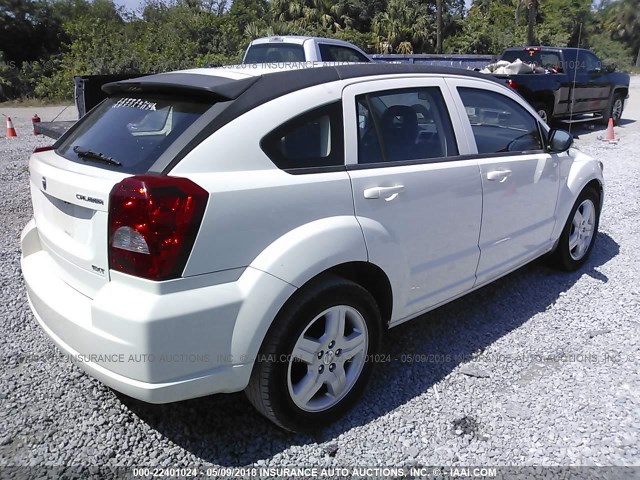 1B3HB48AX9D116864 - 2009 DODGE CALIBER SXT WHITE photo 4