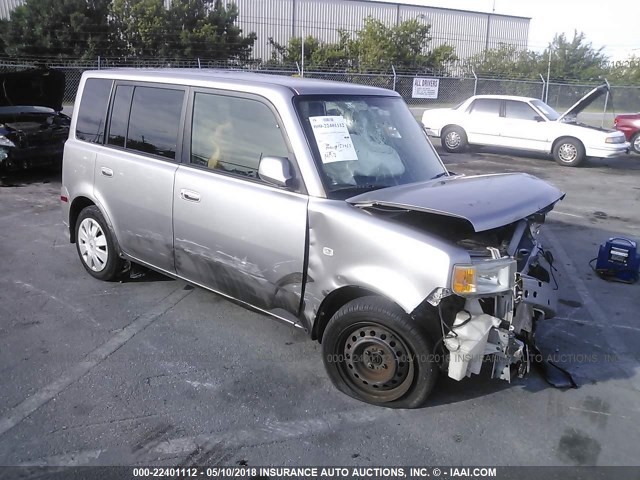 JTLKT324064053921 - 2006 TOYOTA SCION XB SILVER photo 1