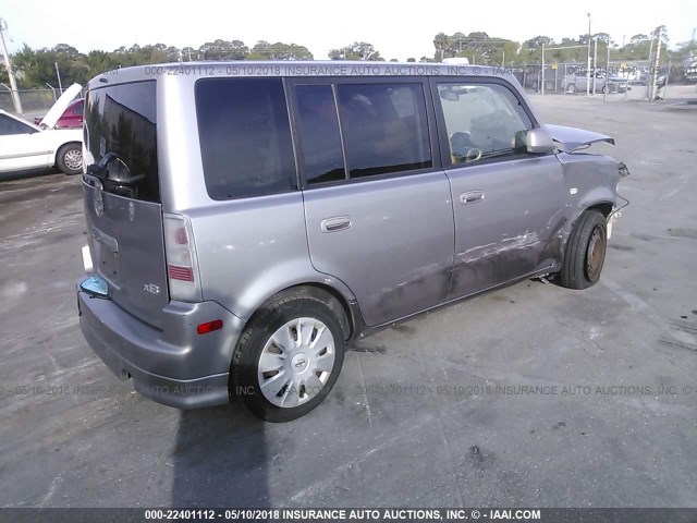 JTLKT324064053921 - 2006 TOYOTA SCION XB SILVER photo 4