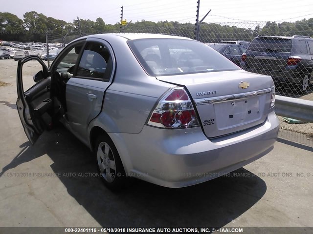 KL1TD56E39B383541 - 2009 CHEVROLET AVEO LS/LT 银色 照片 3