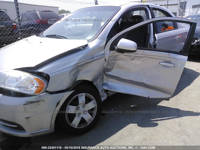 KL1TD56E39B383541 - 2009 CHEVROLET AVEO LS/LT 银色 照片 6