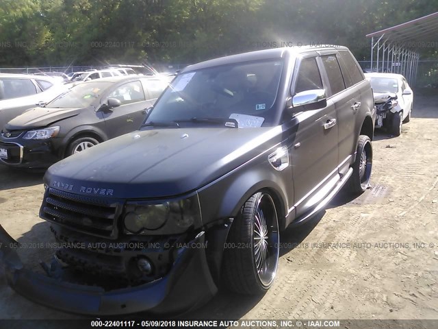 SALSK25419A192118 - 2009 LAND ROVER RANGE ROVER SPORT HSE BLACK photo 2