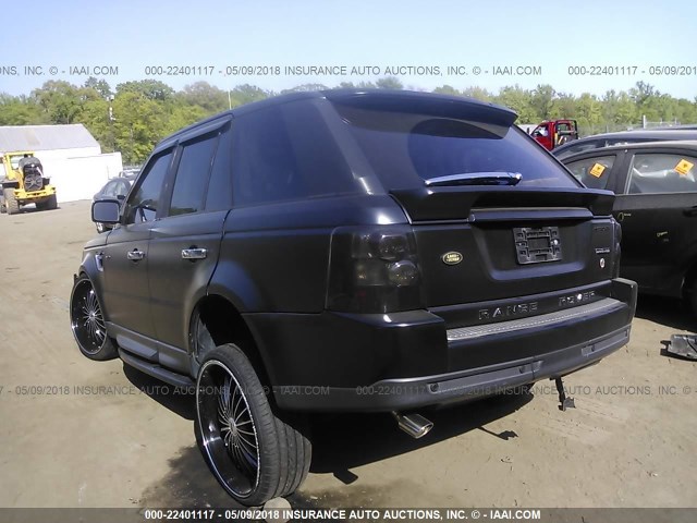 SALSK25419A192118 - 2009 LAND ROVER RANGE ROVER SPORT HSE BLACK photo 3