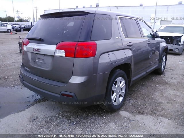 2GKALMEK6C6305998 - 2012 GMC TERRAIN SLE GRAY photo 4