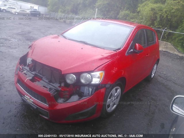 1G1JA6SG2D4191152 - 2013 CHEVROLET SONIC LS 红色 照片 2