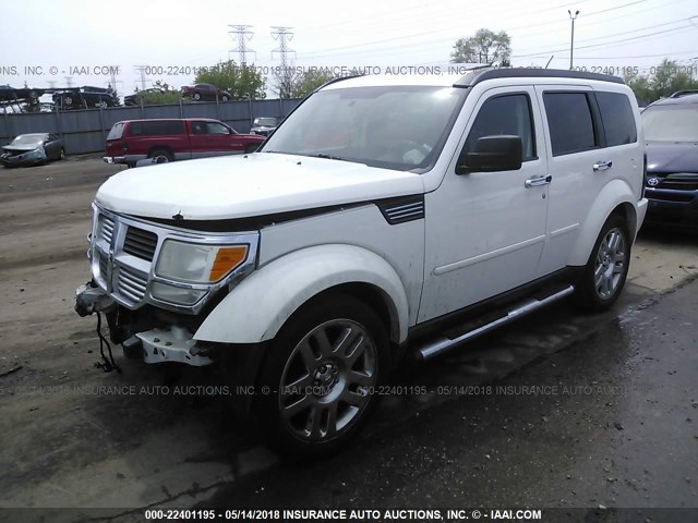 1D8GU58K78W151742 - 2008 DODGE NITRO SLT WHITE photo 2