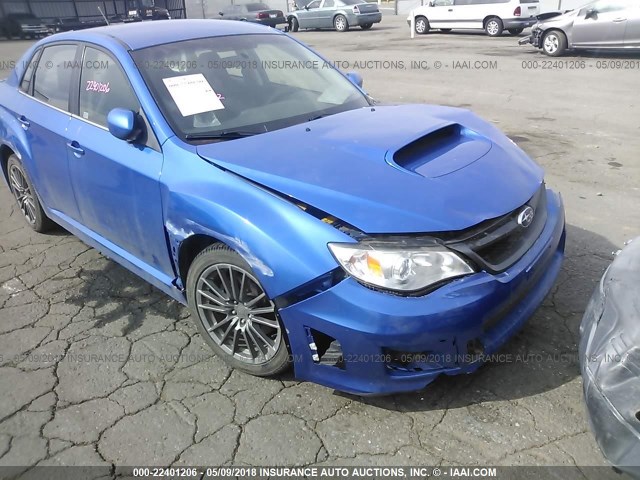 JF1GV7E67EG002435 - 2014 SUBARU IMPREZA WRX BLUE photo 6