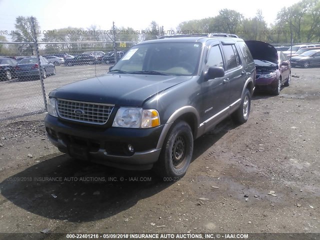 1FMDU74E02ZA51075 - 2002 FORD EXPLORER EDDIE BAUER GREEN photo 2