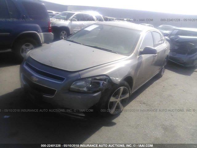 1G1ZC5E11BF115731 - 2011 CHEVROLET MALIBU 1LT GRAY photo 2