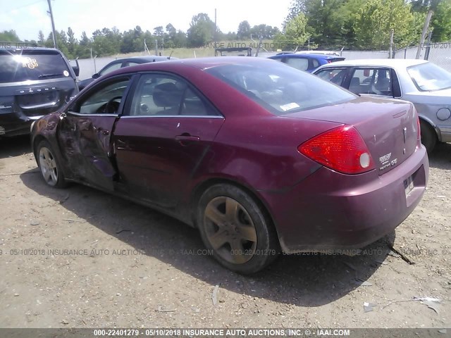 1G2ZG57B694163110 - 2009 PONTIAC G6 MAROON photo 3