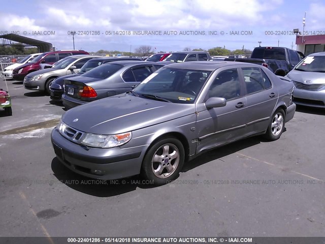 YS3ED48E513028760 - 2001 SAAB 9-5 GRAY photo 2