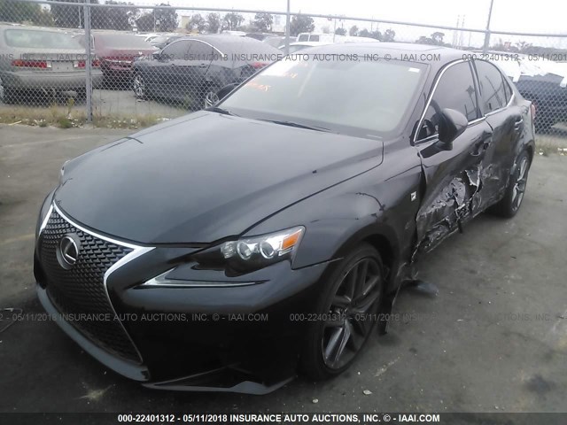 JTHBA1D23G5037563 - 2016 LEXUS IS 200T BLACK photo 2