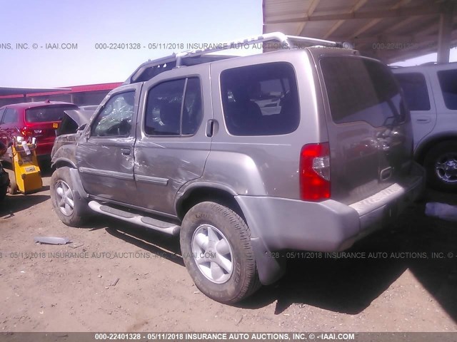 5N1ED28T14C669205 - 2004 NISSAN XTERRA XE/SE BROWN photo 3