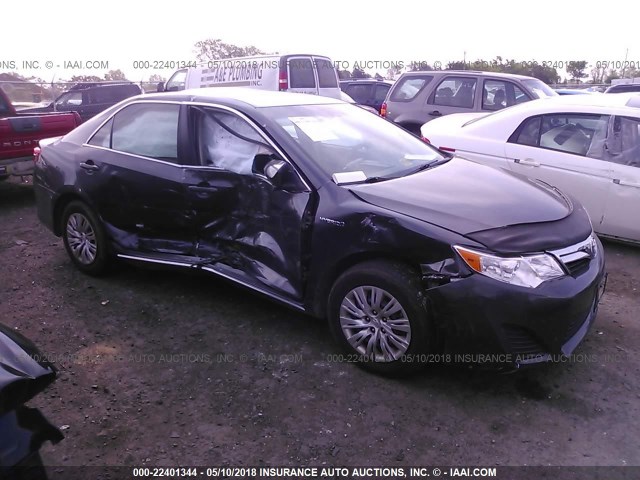 4T1BD1FK6CU028387 - 2012 TOYOTA CAMRY HYBRID/LE/XLE 灰色 照片 1