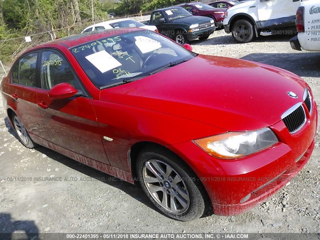 WBAVB17596NK34704 - 2006 BMW 325 I AUTOMATIC წითელი ფოტო 1