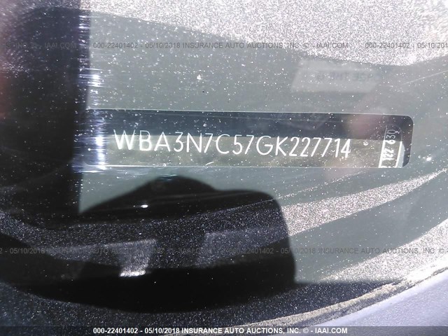 WBA3N7C57GK227714 - 2016 BMW 428 I BLACK photo 9