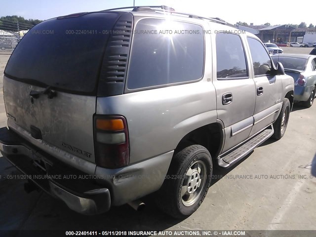 1GNEC13ZX2J340032 - 2002 CHEVROLET TAHOE C1500 BEIGE photo 4