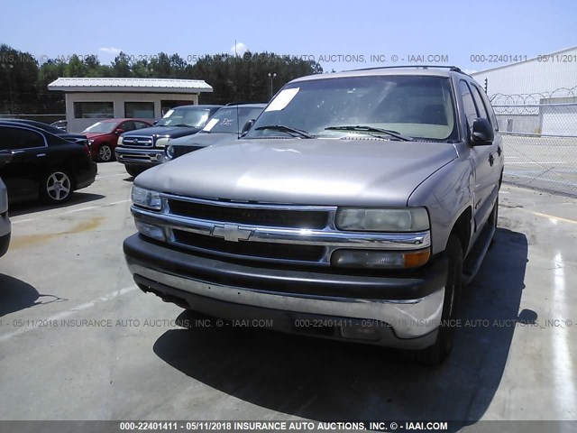 1GNEC13ZX2J340032 - 2002 CHEVROLET TAHOE C1500 BEIGE photo 6