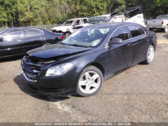 1G1ZA5EU9BF345176 - 2011 CHEVROLET MALIBU LS შავი ფოტო 2