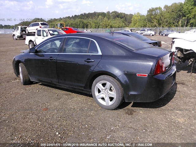 1G1ZA5EU9BF345176 - 2011 CHEVROLET MALIBU LS შავი ფოტო 3