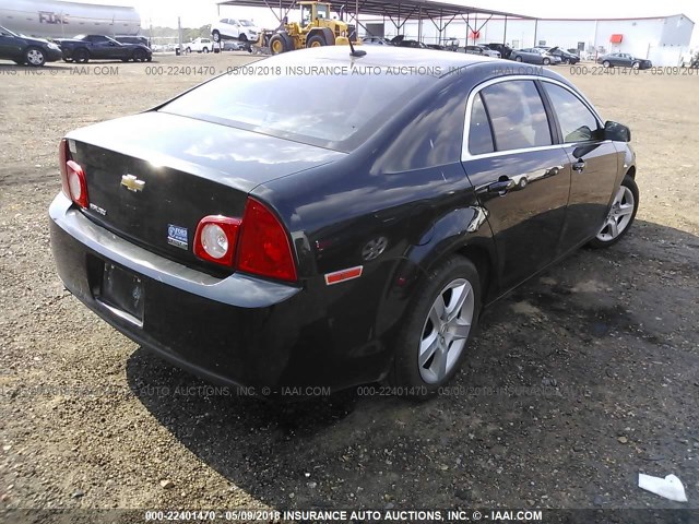 1G1ZA5EU9BF345176 - 2011 CHEVROLET MALIBU LS შავი ფოტო 4