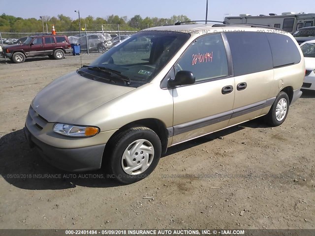 1B4GP44G1WB523370 - 1998 DODGE GRAND CARAVAN SE/SPORT GOLD photo 2