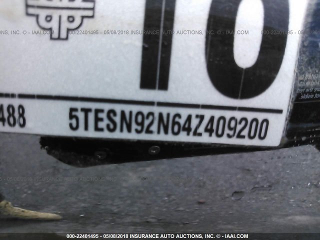 5TESN92N64Z409200 - 2004 TOYOTA TACOMA XTRACAB PRERUNNER 白色 照片 9