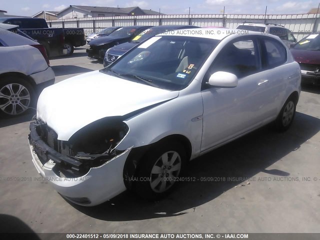 KMHCM3AC4AU161145 - 2010 HYUNDAI Accent BLUE/GS WHITE photo 2