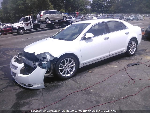 1G1ZK57B59F147519 - 2009 CHEVROLET MALIBU LTZ WHITE photo 2