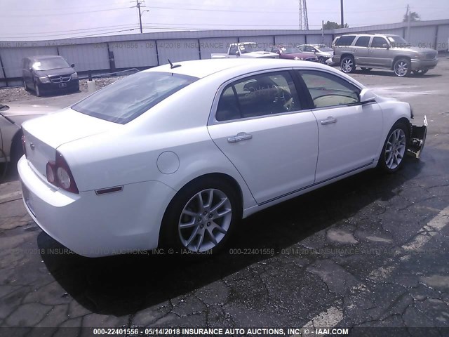 1G1ZK57B59F147519 - 2009 CHEVROLET MALIBU LTZ WHITE photo 4
