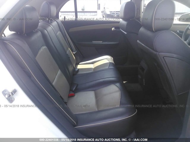 1G1ZK57B59F147519 - 2009 CHEVROLET MALIBU LTZ WHITE photo 8